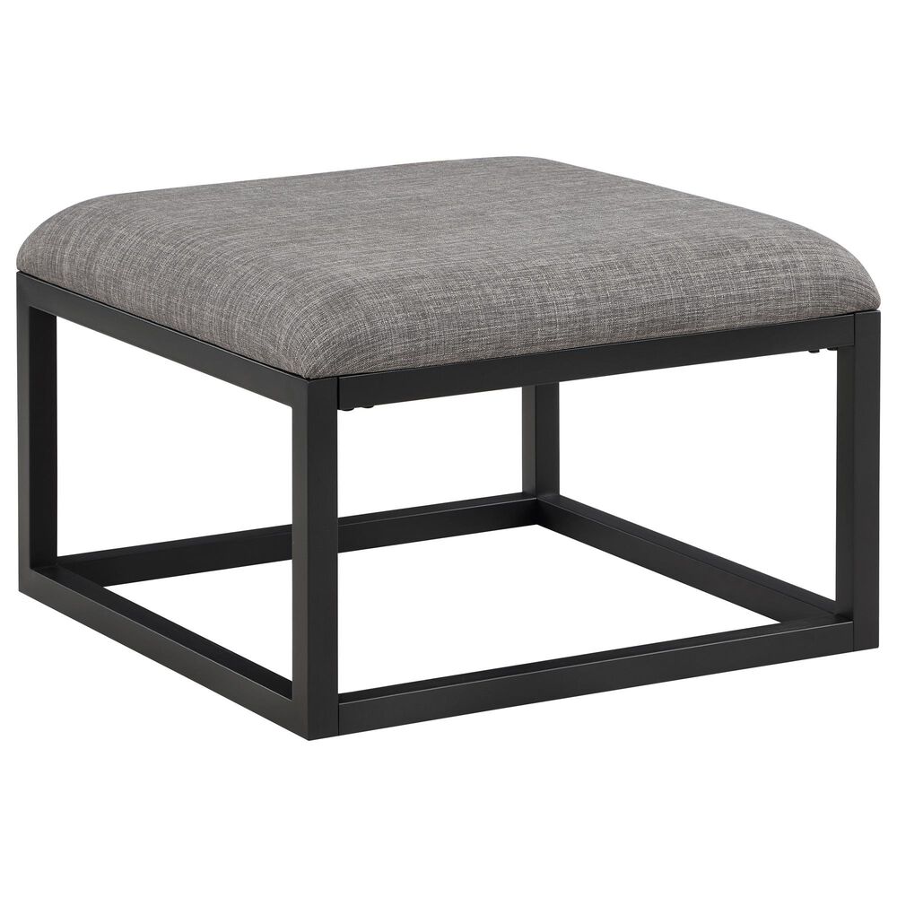 Steve Silver Furniture Yukon Rectangular Nesting Coffee Table with 2 Stools in Walnut and Black, , large
