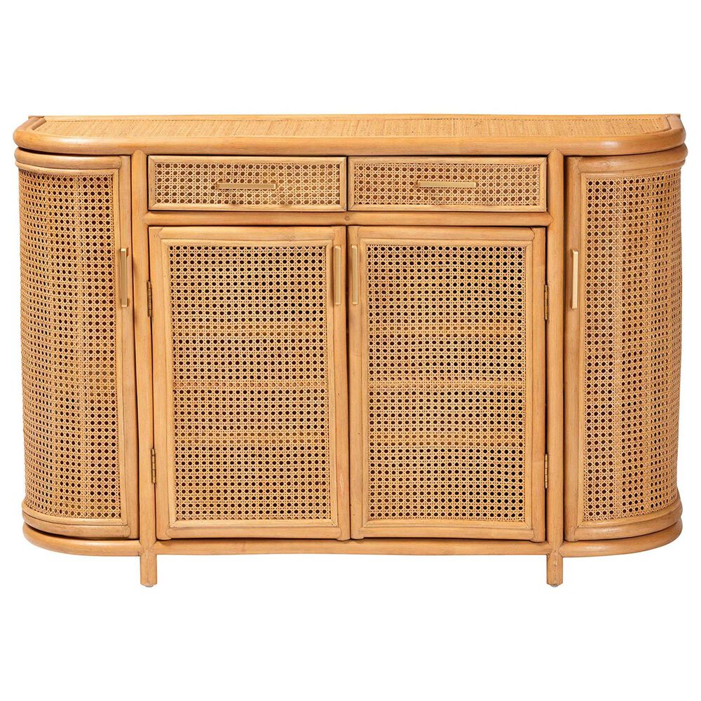 Baxton Studio McKenna 2-Drawer Sideboard in Light Honey, , large