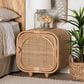 Baxton Studio Keita 2-Shelf Nightstand in Natural, , large
