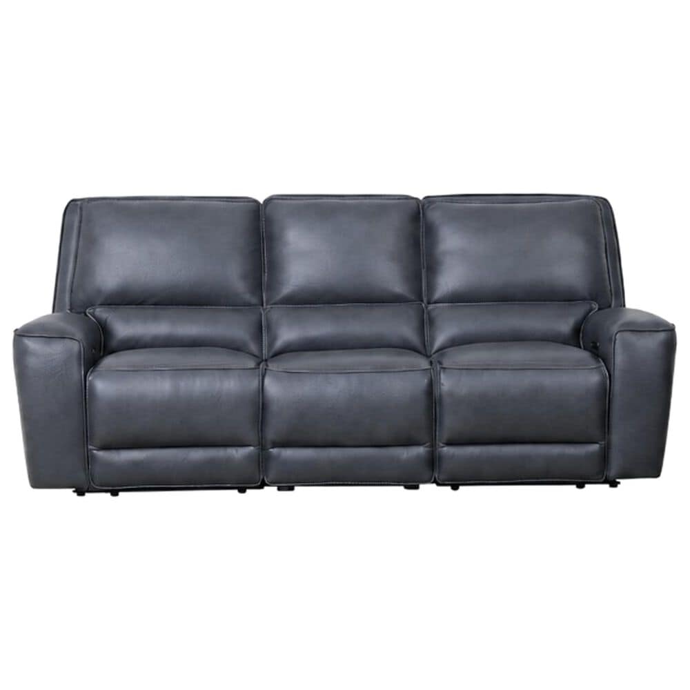 Oxford Furniture Zero Gravity Power Reclining Console Sofa with Power Headrests in Ajax Indigo, , large