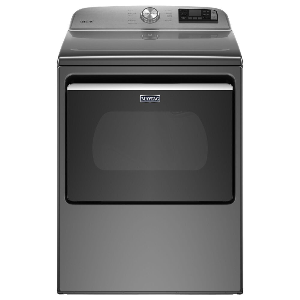 Maytag 7.4 Cu. Ft. Front Load Electric Dryer with WiFi in Metallic Slate, , large