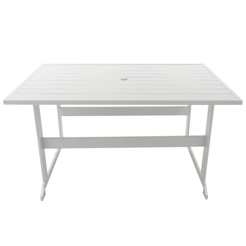 Redline 7-Piece Dining Set in White and Gray, , large