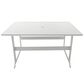 Redline 7-Piece Dining Set in White and Gray, , large
