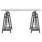 Ashley Bayflynn Adjustable Height Desk in Gunmetal and Whitewashed, , large