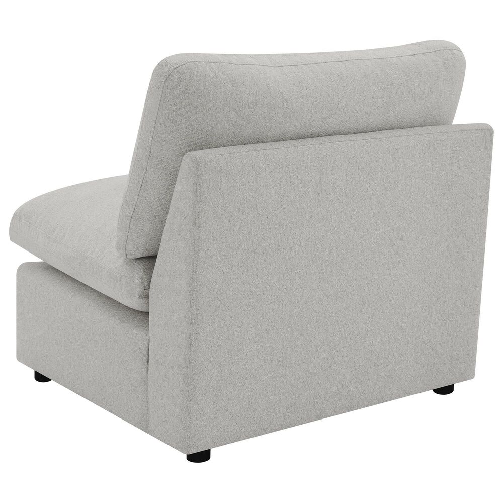 Coaster Collins Modular Armless Chair in Grey, , large