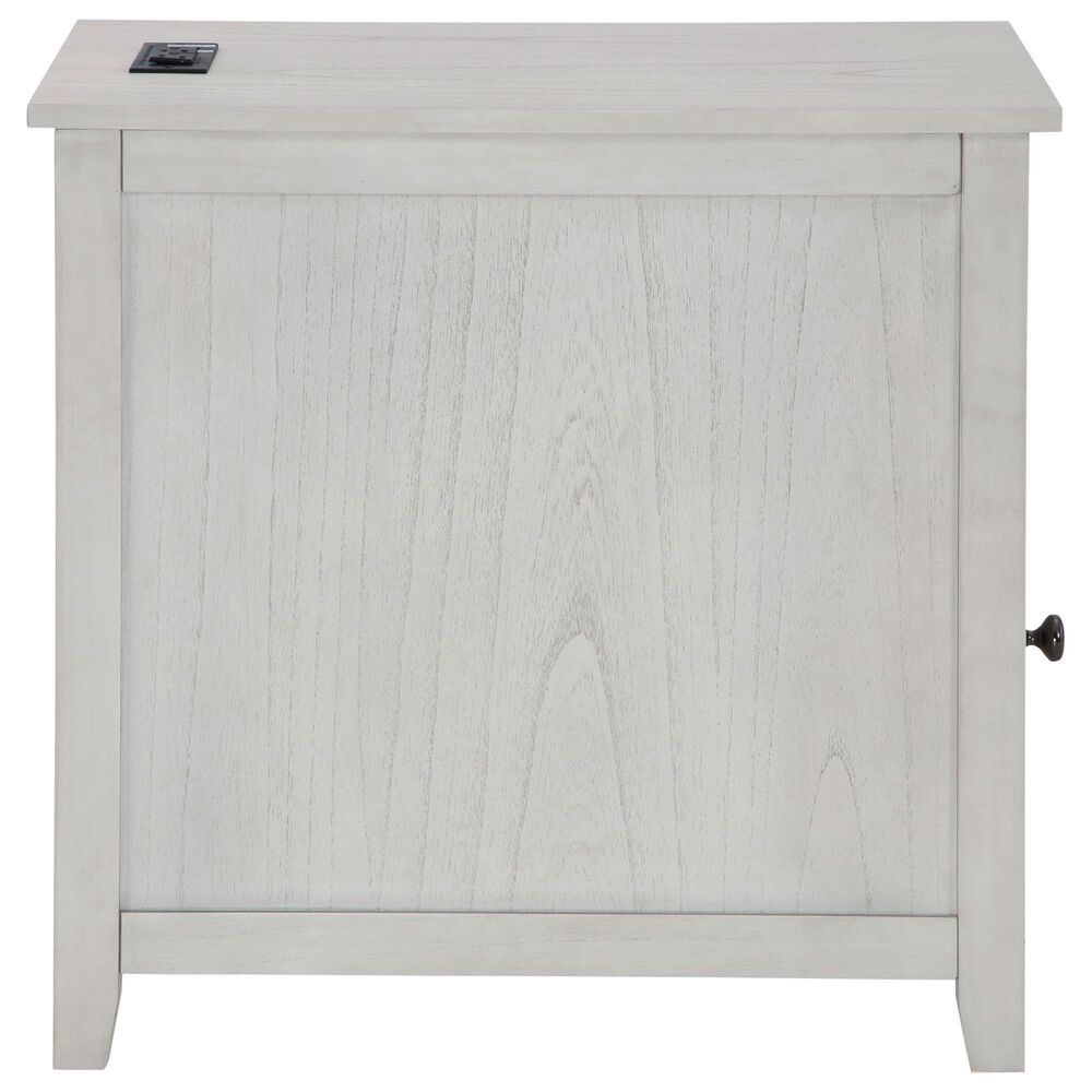 Ashley Treytown Chairside End Table in Whitewashed, , large