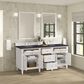 James Martin Vanities Lorelai 72" Double Vanity in Bright White with 3 cm Charcoal Soapstone Quartz Top, , large