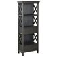 Ashley Tyler Creek 3-Shelf Display Cabinet in Antique Black and Gray, , large
