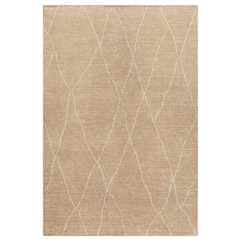Surya Nalan 9" x 12" Medium Gray and Ivory Area Rug, , large