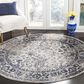Safavieh Adirondack ADR109P 6" Round Grey and Navy Area Rug, , large