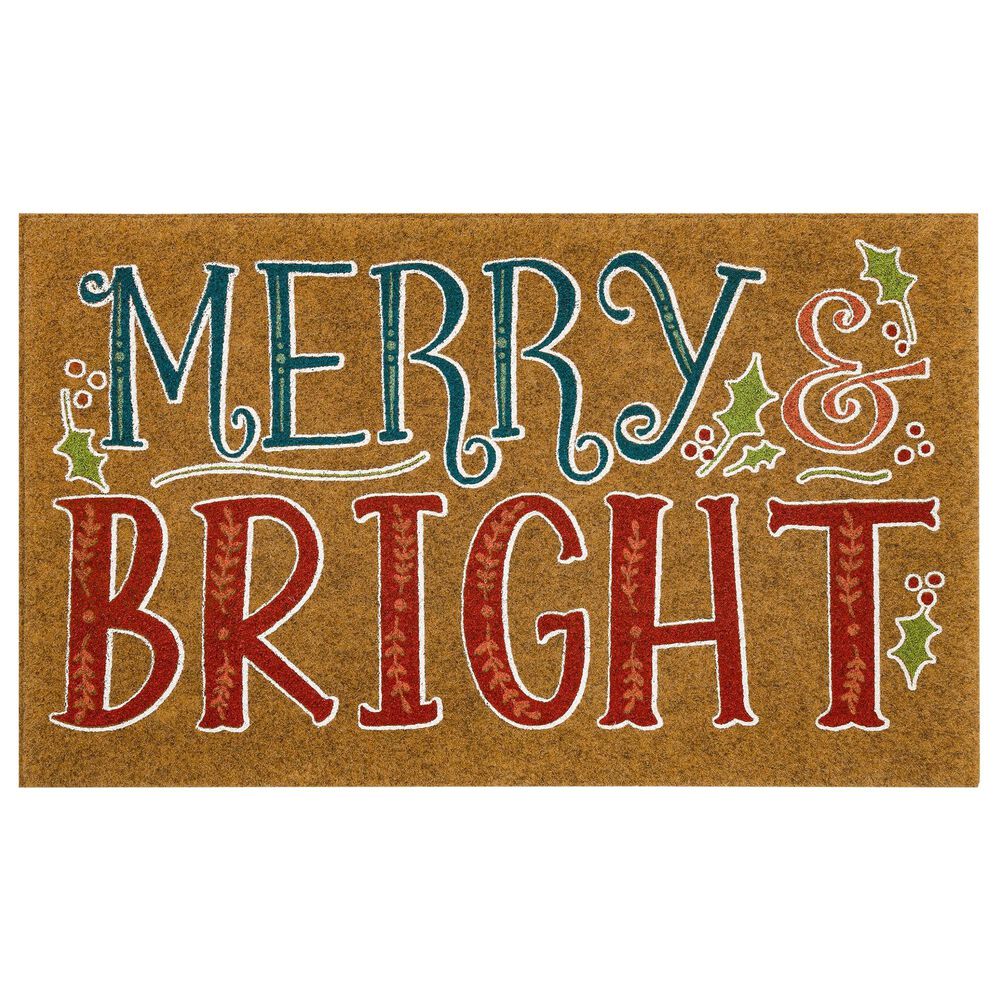 Karastan Bristol Whimsy Merry 1"6" x 2"6" Multicolor Door Mat, , large
