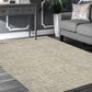 L&R Resources Criss Cross Silver and Ivory 5" x 7"9" Area Rug, , large