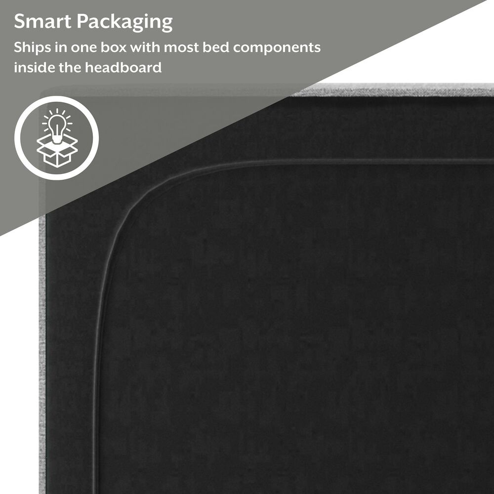 The Monday Company Full Upholstered Bed in Gray, , large