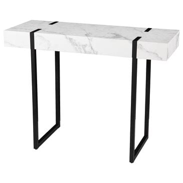 Southern Enterprises Rangley Console Table in Black and White, , large
