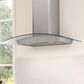 Zephyr Ravenna 30" Wall Mount Chimney Range Hood with LumiLight LED Lights in Stainless Steel and Clear, , large
