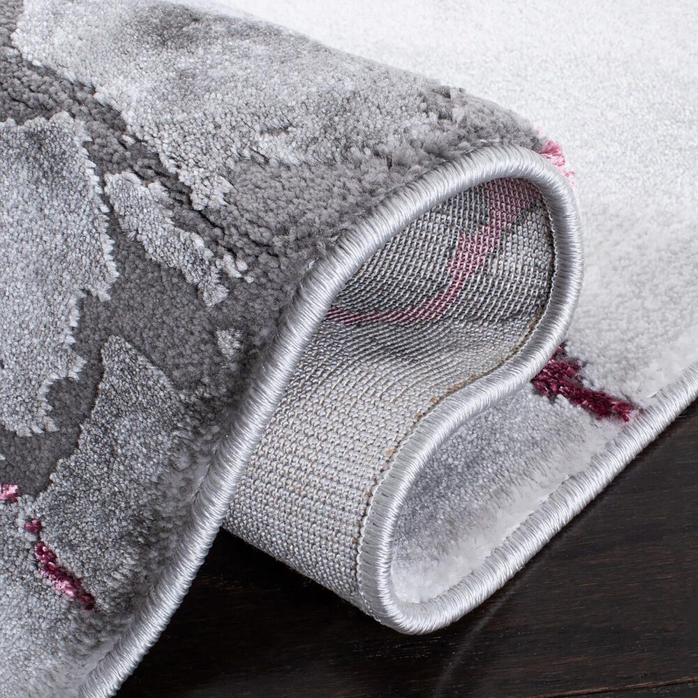Safavieh Craft 2&#39;3&quot; x 6&#39; Grey and Wine Runner, , large
