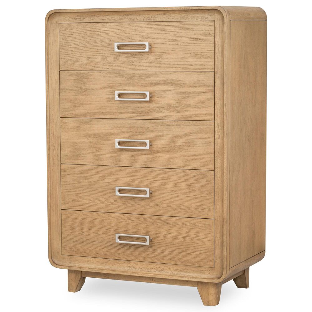 St Claire Home Margot and Theo 5 Piece Full Platform Panel Set in Desert Oak, , large
