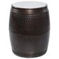 Uma Enterprises 19" Industrial Accent Table in Brown, , large