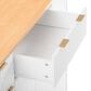 HOMLUX 56" Kitchen Island with Drop Leaf in White, , large