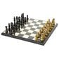 Maple and Jade Decor Chess Game Set in Polished Gold and Black, , large