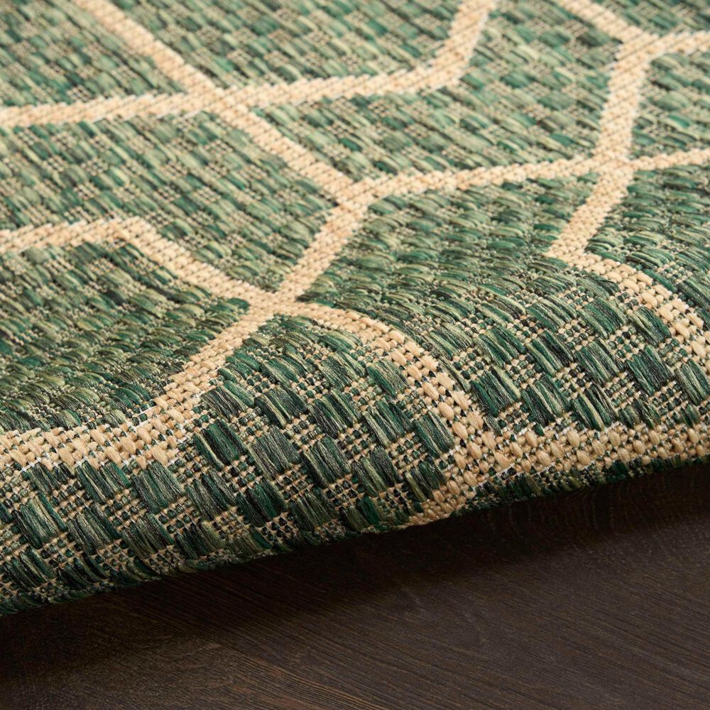 Nourison Horizon HOZ01 Green 10&#39; x 14&#39; Indoor/Outdoor Area Rug, , large