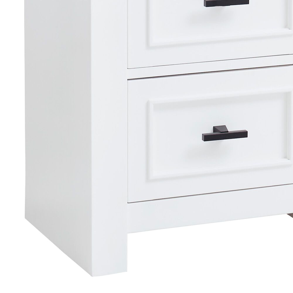 Ashley Ashbryn 74&quot; TV Stand in White and Natural, , large