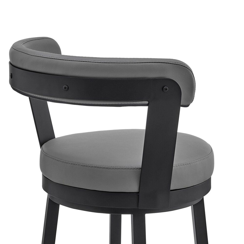Blue River Naomi and Bryant 5-Piece Counter Height Dining Set in Matte Black, , large