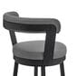 Blue River Naomi and Bryant 5-Piece Counter Height Dining Set in Matte Black, , large