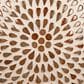Teak Interiors 1-Light Glass Mosaic Pendant Lamp in Antique Gold, , large