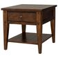 Belle Furnishings Lake House End Table in Rustic Brown Oak, , large