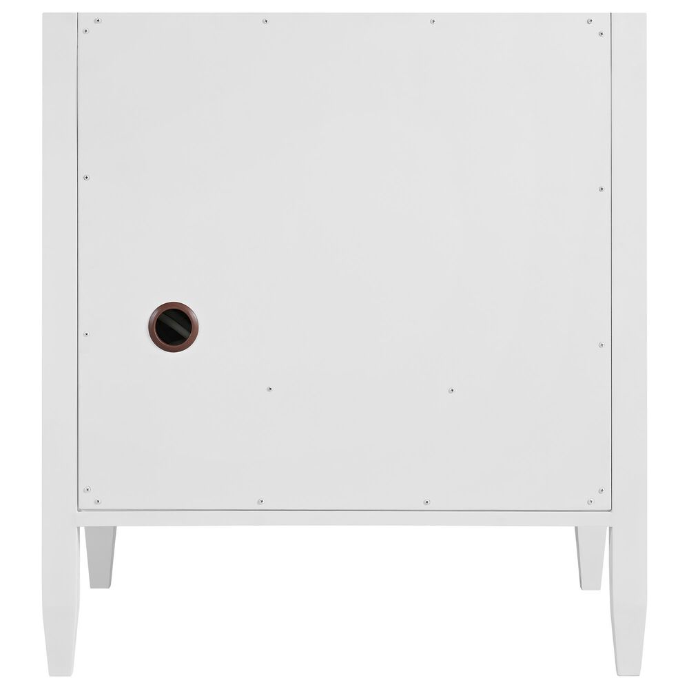 James Martin Myrrin 30" Single Bathroom Vanity in Bright White with 3 cm Victorian Silver Silestone Top and Rectangular Sink, , large