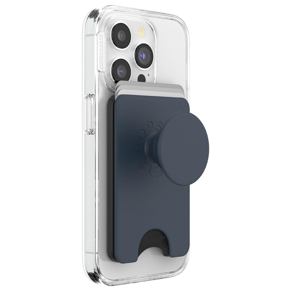 PopSockets MagSafe PopWallet Plus with PopGrip in Navy Blue, , large