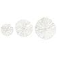 Creative Coop 11.5", 16", 20" Paper and Metal Coral Wall Sculpture in White (Set of 3), , large