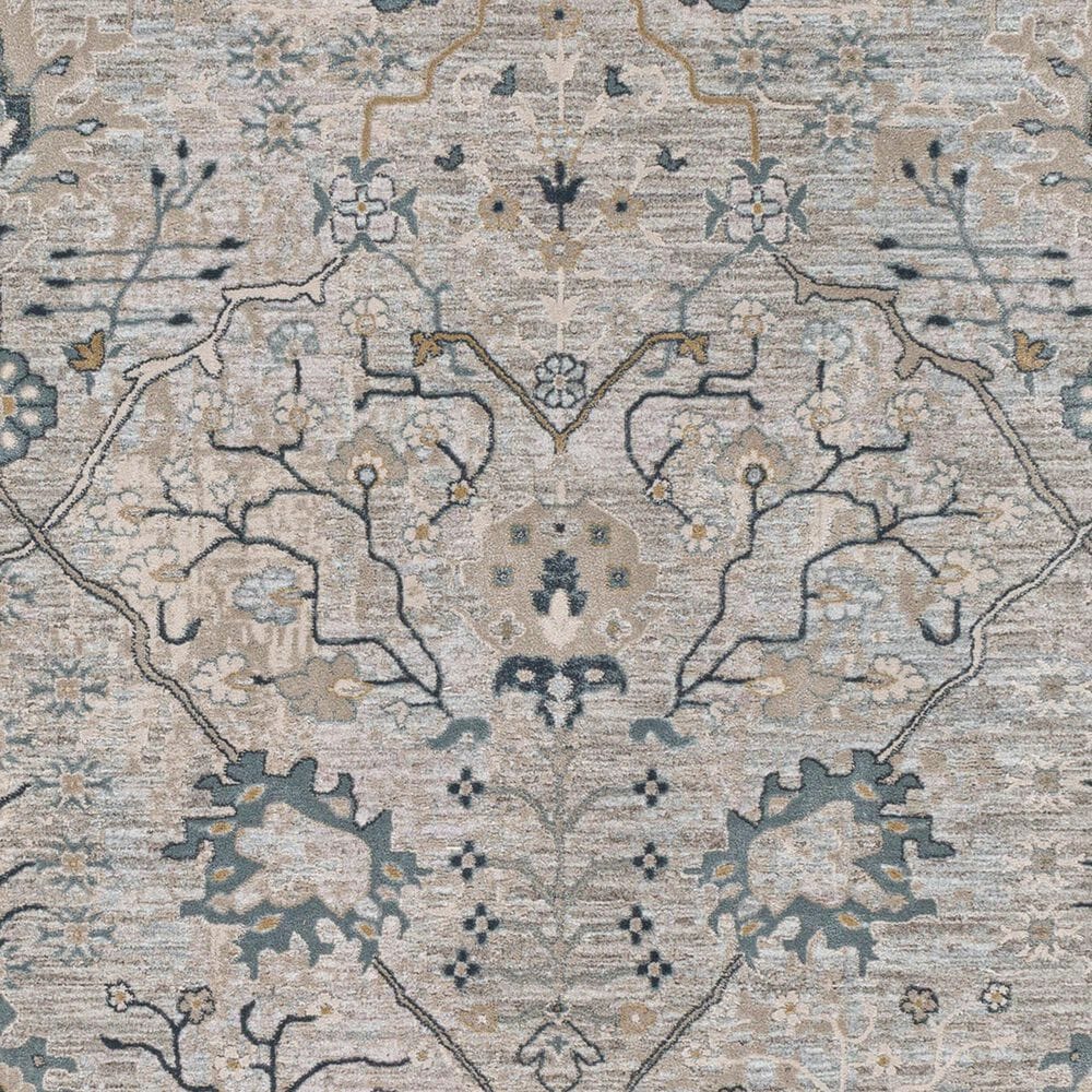 Surya Brunswick 5&#39;3&quot; Round Dusty Sage, Light Beige, Taupe, Medium Gray and Deep Teal Area Rug, , large