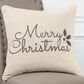 Rizzy Home Holiday Sentiment 20" Down Filled Pillow in Natural, , large