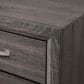 Crown Mark Akerson 2 Drawer Nightstand in Grey, , large