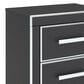 Ashley Zuraleus 2-Drawer Night Stand in Matte Black and Chrome, , large