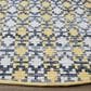 Safavieh Montauk Southwestern 6" Round Gold and Multicolor Area Rug, , large