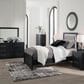 Ashley Maeling Twin Upholstered Panel Bed in Black and Gray, , large