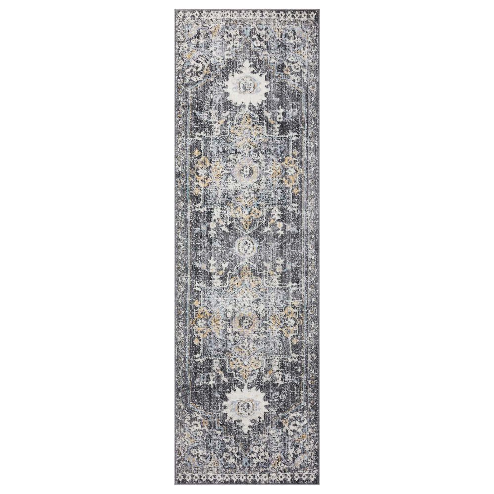 Loloi II Cassandra 2"6" x 7"9" Charcoal and Gold Runner, , large
