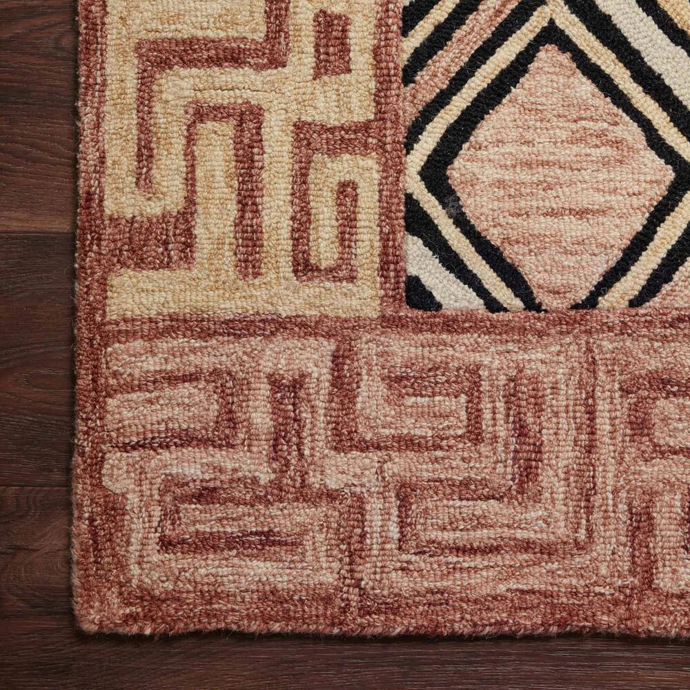 Loloi Nala NAL-06 2&#39;6&quot; x 7&#39;6&quot; Rose and Black Runner, , large