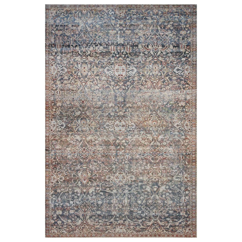 Chris Loves Julia x Loloi Jules 2"3" x 3"9" Denim and Spice Area Rug, , large