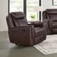 Mayberry Hill Panther Power Motion Glider Recliner in Neono Brown, , large