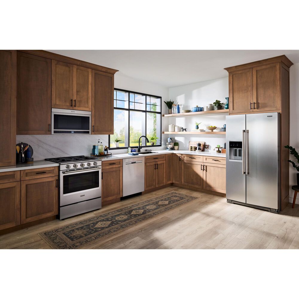Maytag 5 Cu. Ft. Slide-In Gas Range in Fingerprint Resistant Stainless Steel, , large
