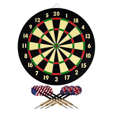 Timberlake Traditional Dart Board Set in Black, , large