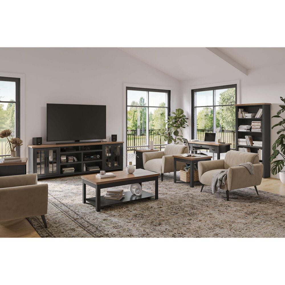 Legends Home Essex Chairside Table in Seal Skin and Whiskey, , large