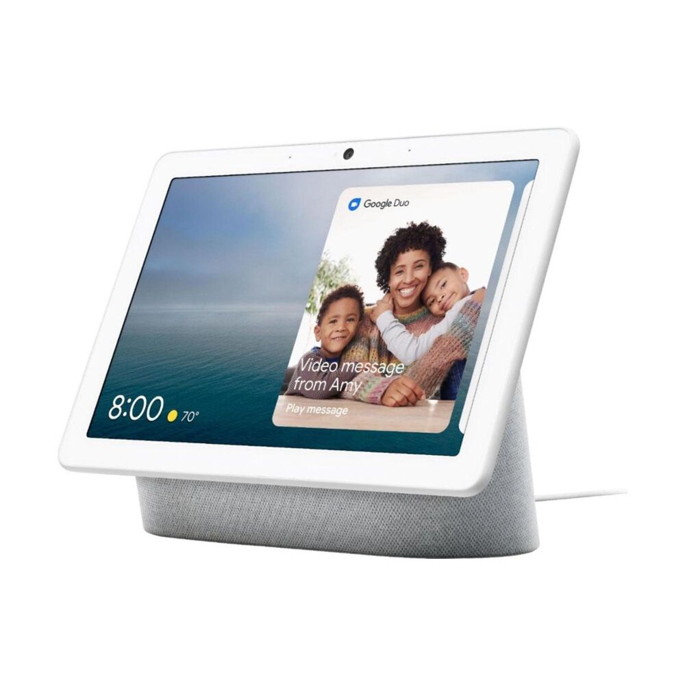 Google Nest Hub Max Smart Display with Google Assistant in Chalk, , large