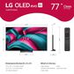 LG 77" Class C5 Series 4K OLED evo AI - Smart TV with 3.1.1 Channel Soundbar System in Black, , large