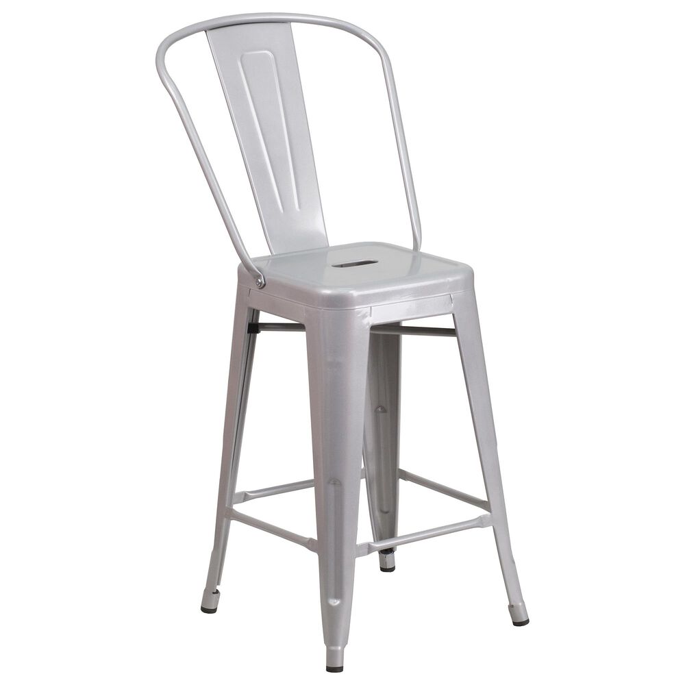 Flash Furniture 24" Counter Stool in Gray, , large