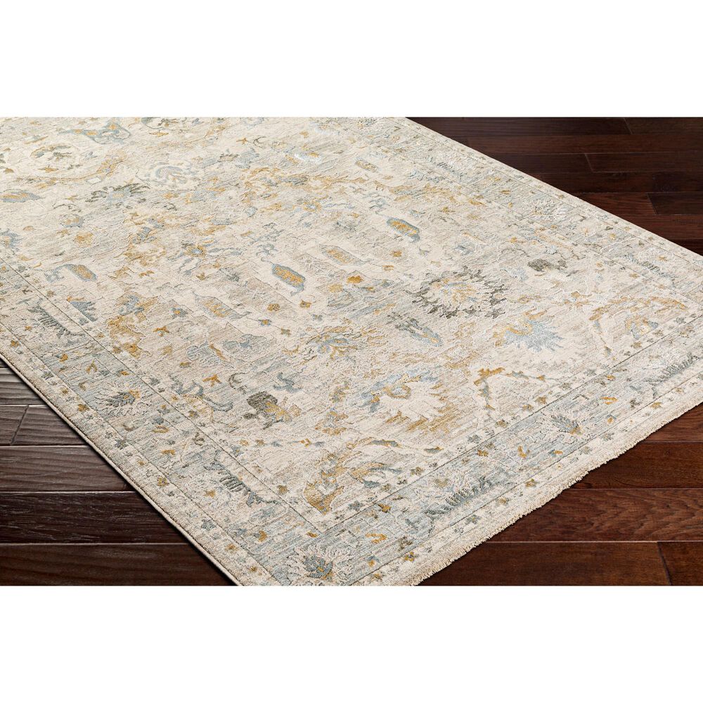 Surya Dresden Off-White, Taupe, Dusty Sage, Deep Teal, Light Gray, Olive and Mustard 9' x 12'2" Area Rug, , large
